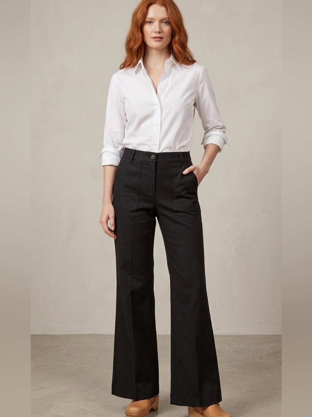ADAM (Adam Lippes) Wide leg with slight flare pant